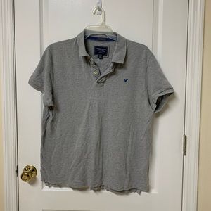 American Eagle Gray Polo Size XL